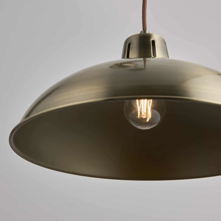 Lampa wisząca metalowa mosiężna z regulacją wysokości POLKA-AB z serii Polka - Endon Lighting