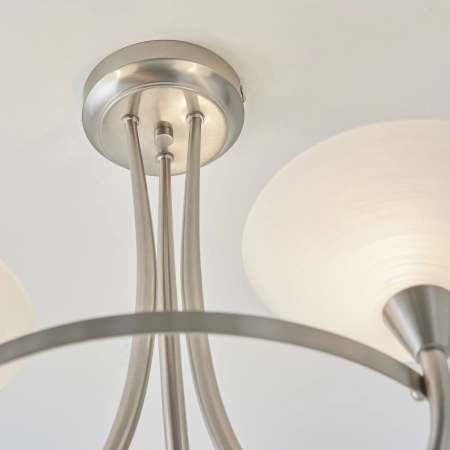 Lampa sufitowa metalowa srebrna 3-punktowa CAGNEY-3SC z serii Cagney - Endon Lighting