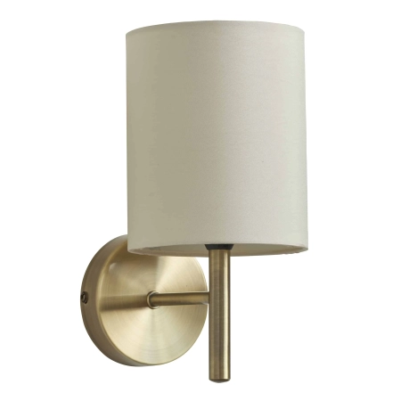 Kinkiet metalowy złoty z białym abażurem BRIO-1WBAB z serii BRIO - Endon Lighting