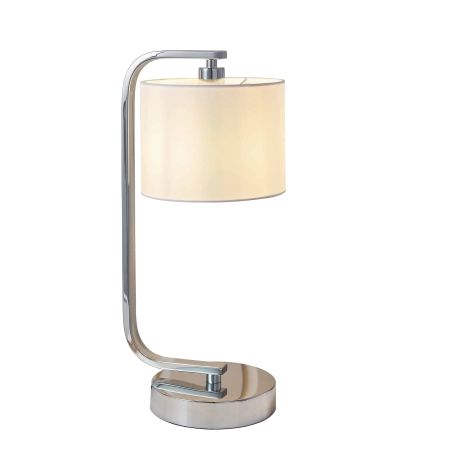 Lampa stołowa chromowana z białym abażurem CANNING-TLCH z serii CANNING - Endon Lighting