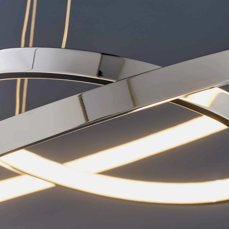Lampa wisząca LED chromowana okrągła 45cm KLINE-2CH z serii KLINE - Endon Lighting