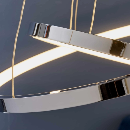 Lampa wisząca LED chromowana okrągła 45cm KLINE-2CH z serii KLINE - Endon Lighting