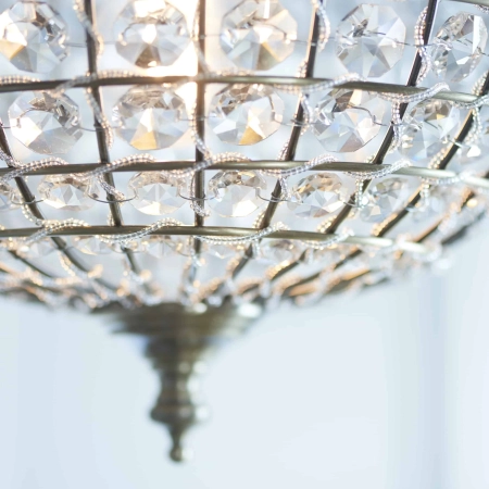 Lampa wisząca mosiężna kryształowa kula EH-TANARO-AB z serii TANARO - Endon Lighting