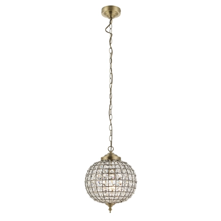 Lampa wisząca mosiężna kryształowa kula EH-TANARO-AB z serii TANARO - Endon Lighting