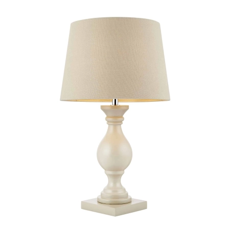 Lampa stołowa kremowa drewniana z abażurem 48cm MARSHAM-TLIV z serii MARSHAM - Endon Lighting