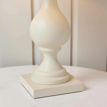 Lampa stołowa kremowa drewniana z abażurem 48cm MARSHAM-TLIV z serii MARSHAM - Endon Lighting