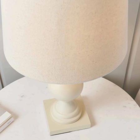 Lampa stołowa kremowa drewniana z abażurem 48cm MARSHAM-TLIV z serii MARSHAM - Endon Lighting