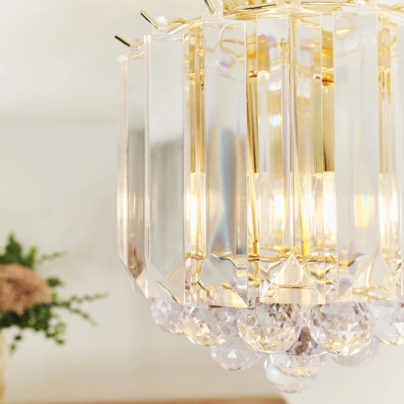 Lampa sufitowa kryształowa złota 2-punktowa FARGO-BP z serii FARGO - Endon Lighting