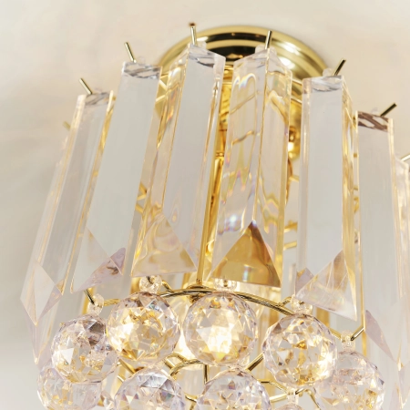 Lampa sufitowa kryształowa złota 2-punktowa FARGO-BP z serii FARGO - Endon Lighting