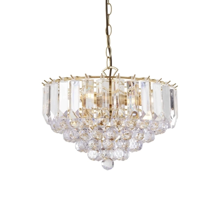 Lampa wisząca kryształowa złota 3-punktowa FARGO-14BP z serii FARGO - Endon Lighting