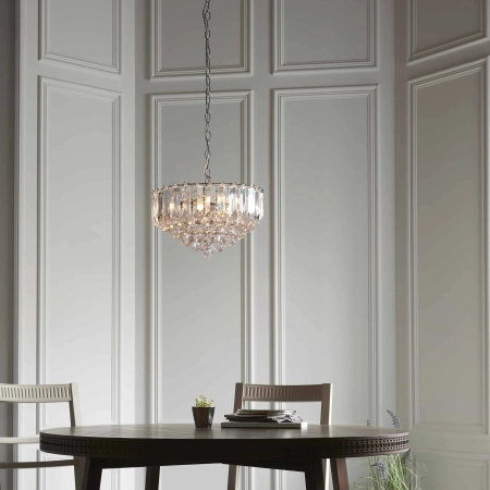 Lampa wisząca kryształowa chromowana 3-punktowa FARGO-14CH z serii FARGO - Endon Lighting