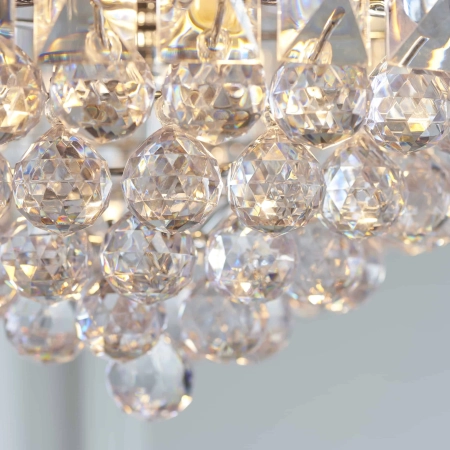 Lampa wisząca kryształowa chromowana 3-punktowa FARGO-14CH z serii FARGO - Endon Lighting