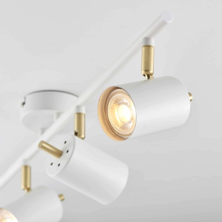 Lampa sufitowa metalowa biało-złota 4-punktowa 59933 z serii GULL - Endon Lighting