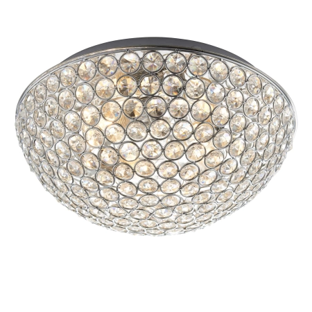 Plafon kryształowy okrągły chromowany 3-punktowy 60103 z serii Chryla - Endon Lighting