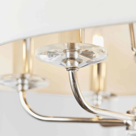 Lampa wisząca 6-punktowa biała z chromem 60179 z serii Nixon - Endon Lighting