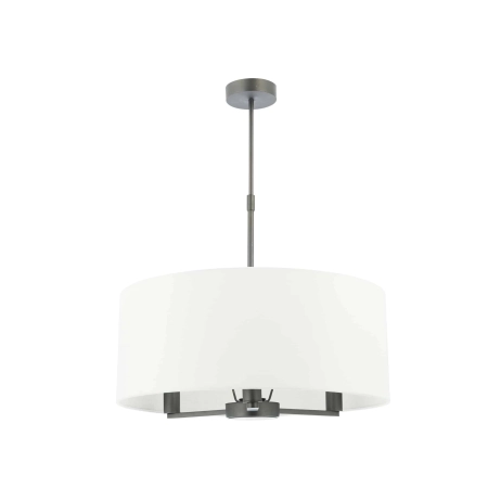 Lampa wisząca z białym abażurem i metalem 50cm 60241 z serii Daley - Endon Lighting