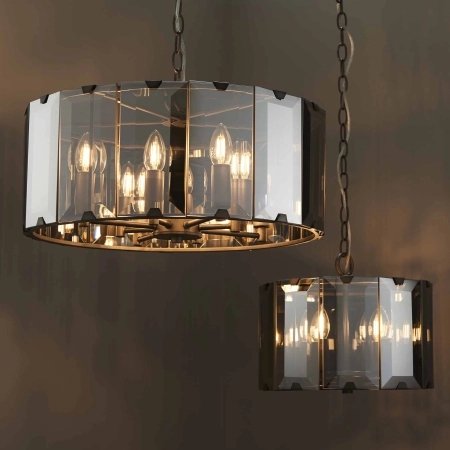 Lampa wisząca dymiona szklana 4-punktowa 61281 z serii Clooney - Endon Lighting