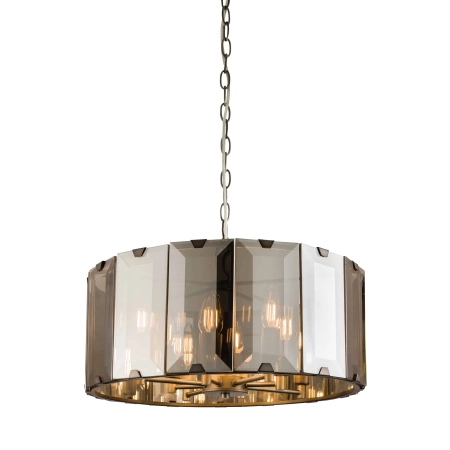 Lampa wisząca dymiona szklana 8-punktowa 50cm 61294 z serii Clooney - Endon Lighting