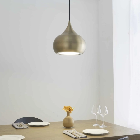 Lampa wisząca metalowa mosiężna 30cm 61299 z serii Brosnan - Endon Lighting