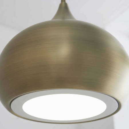 Lampa wisząca metalowa mosiężna 30cm 61299 z serii Brosnan - Endon Lighting