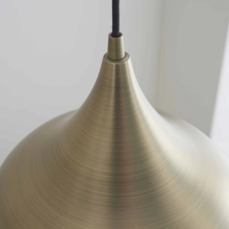 Lampa wisząca metalowa mosiężna 30cm 61299 z serii Brosnan - Endon Lighting