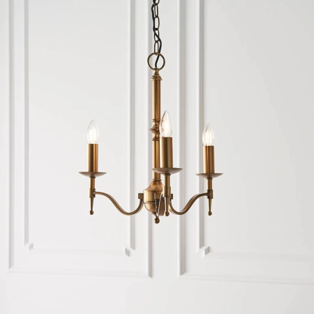 Lampa wisząca witrażowa 3-punktowa CA1P3B z serii Tiffany