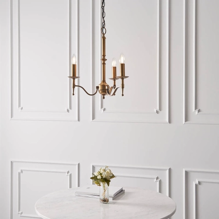 Lampa wisząca witrażowa 3-punktowa CA1P3B z serii Tiffany