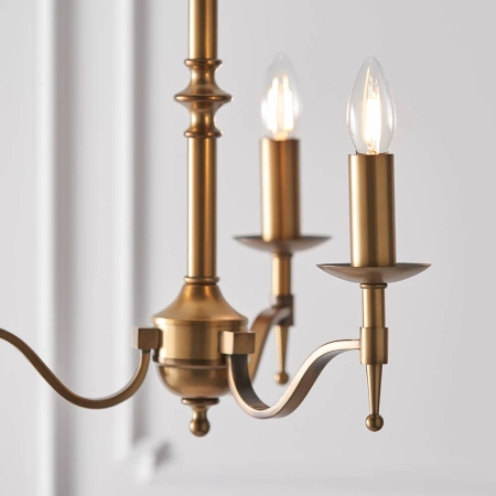 Lampa wisząca witrażowa 3-punktowa CA1P3B z serii Tiffany