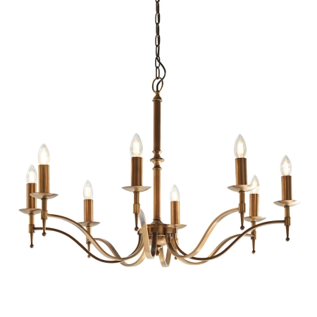 Lampa wisząca witrażowa wielokolorowa 8-punktowa CA1P8B z serii Tiffany