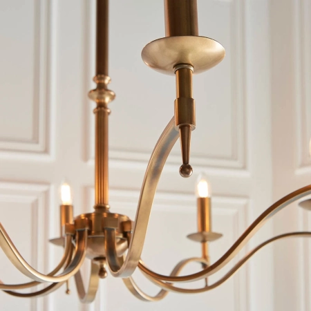 Lampa wisząca witrażowa wielokolorowa 8-punktowa CA1P8B z serii Tiffany