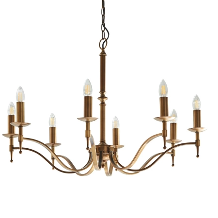 Lampa wisząca witrażowa wielokolorowa 8-punktowa CA1P8B z serii Tiffany