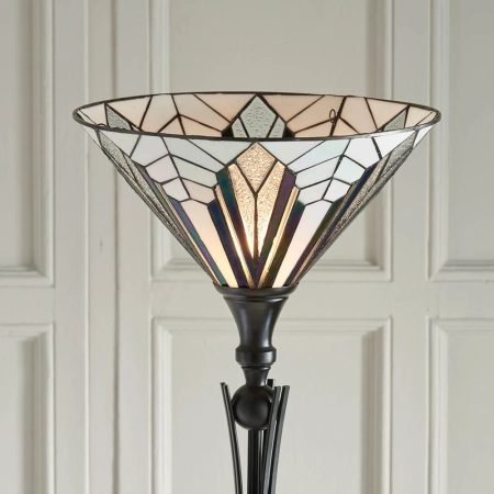 Lampa podłogowa witrażowa Tiffany 6393360W z serii Interiors 1900