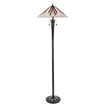 Lampa podłogowa witrażowa Tiffany 639342 z serii Interiors 1900