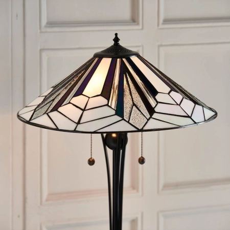 Lampa podłogowa witrażowa Tiffany 639342 z serii Interiors 1900