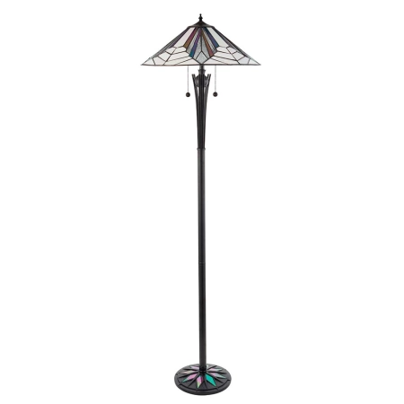 Lampa podłogowa witrażowa Tiffany 639342 z serii Interiors 1900
