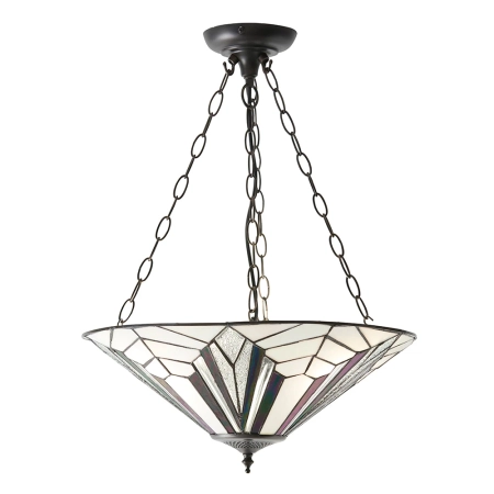 Lampa wisząca witrażowa Tiffany 639363 z serii Interiors 1900