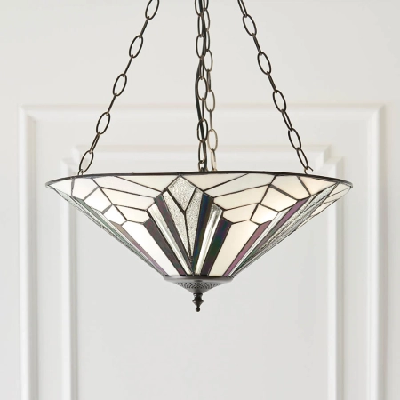 Lampa wisząca witrażowa Tiffany 639363 z serii Interiors 1900