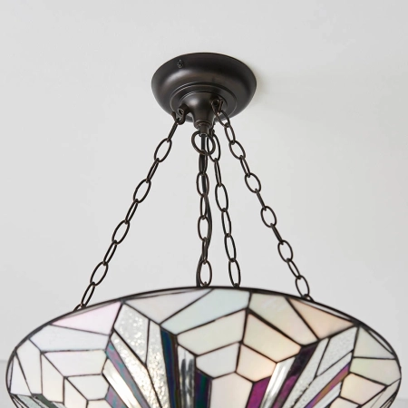 Lampa wisząca witrażowa Tiffany 639363 z serii Interiors 1900