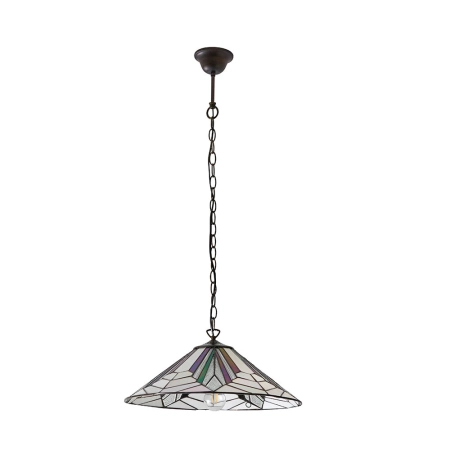 Lampa wisząca witrażowa kolorowa E27 6393860W z serii Tiffany
