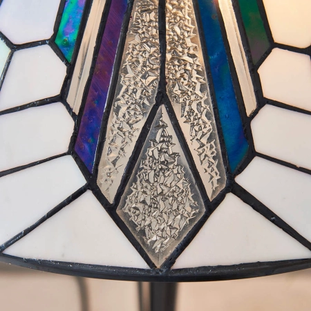 Lampa stołowa witrażowa Tiffany 639392 z serii Interiors 1900