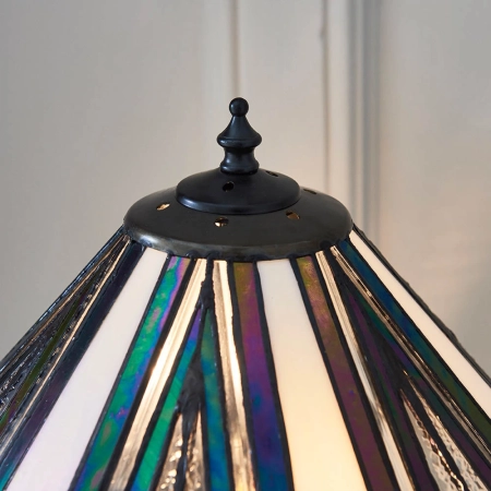 Lampa stołowa witrażowa Tiffany 639392 z serii Interiors 1900