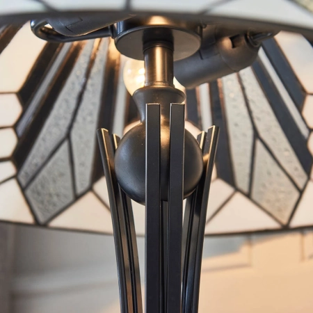 Lampa stołowa witrażowa Tiffany 639392 z serii Interiors 1900