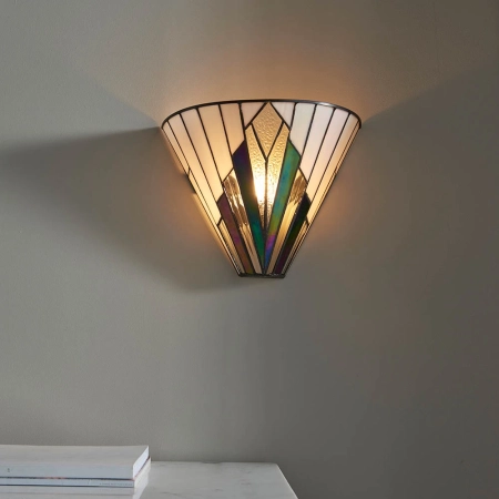 Kinkiet witrażowy Tiffany 6394040W z serii Interiors 1900