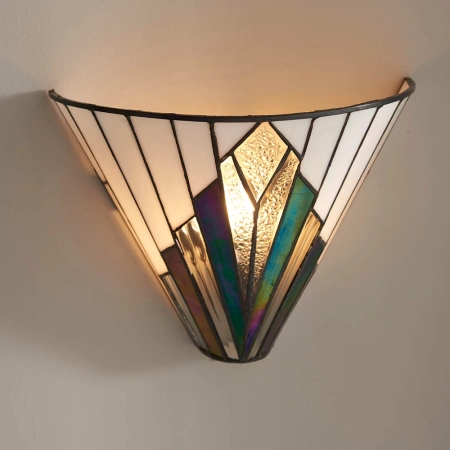 Kinkiet witrażowy Tiffany 6394040W z serii Interiors 1900