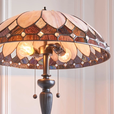 Lampa podłogowa witrażowa Tiffany 639722 z serii Interiors 1900