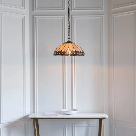 Lampa wisząca witrażowa kolorowa 6397760W z serii Tiffany