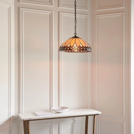 Lampa wisząca witrażowa kolorowa 6397760W z serii Tiffany