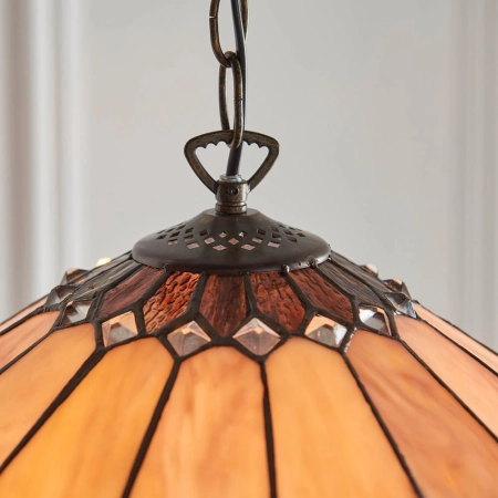 Lampa wisząca witrażowa kolorowa 6397760W z serii Tiffany