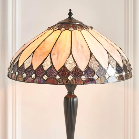 Lampa stołowa witrażowa Tiffany 6398260W z serii Interiors 1900