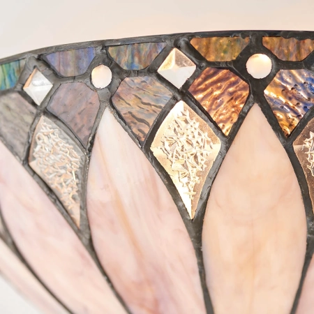Kinkiet witrażowy Tiffany kolorowy 6398340W z serii Interiors 1900